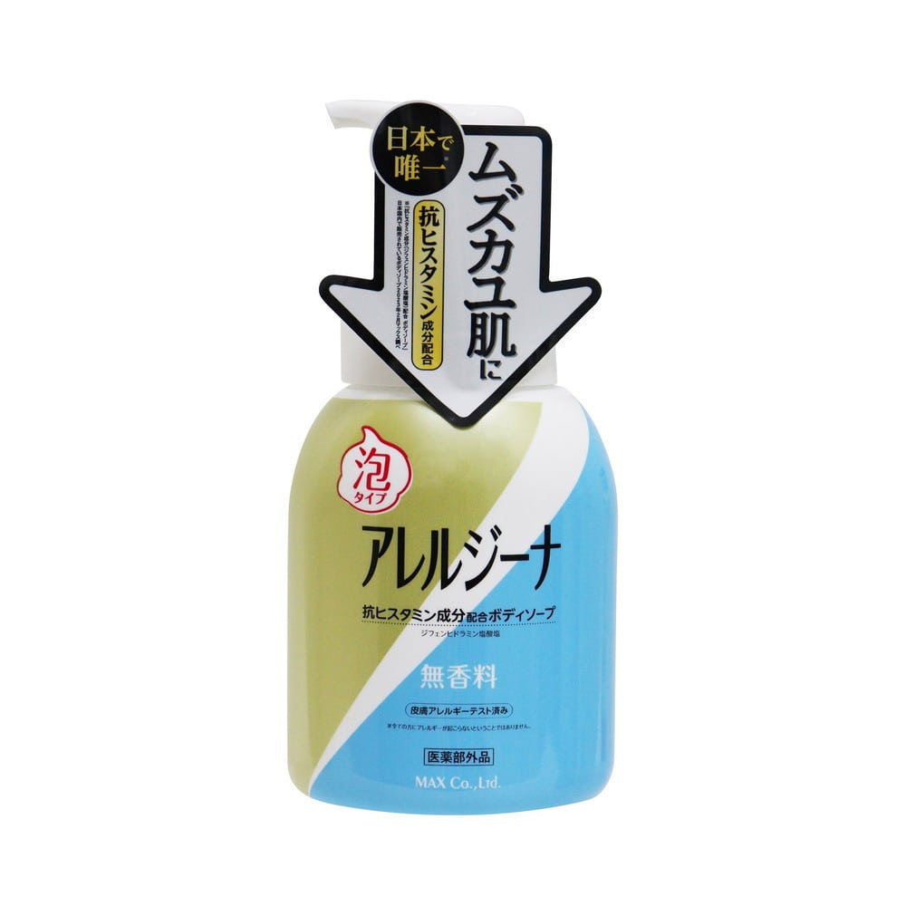 [医薬部外品]アレルジーナ 抗ヒスタミン成分配合 泡ボディソープ 無香料 本体 450ml