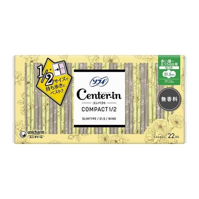 センターインコンパクト1／2無香料多い昼 22枚