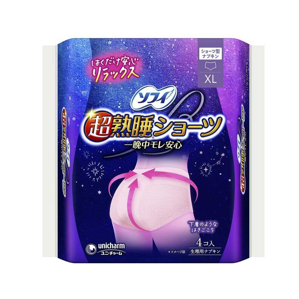 ソフィ 超熟睡ショーツXL 4枚