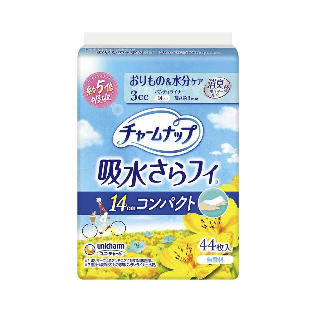 ユニチャーム チャームナップ 吸水さらフィ コンパクト 無香料 44枚（3cc）