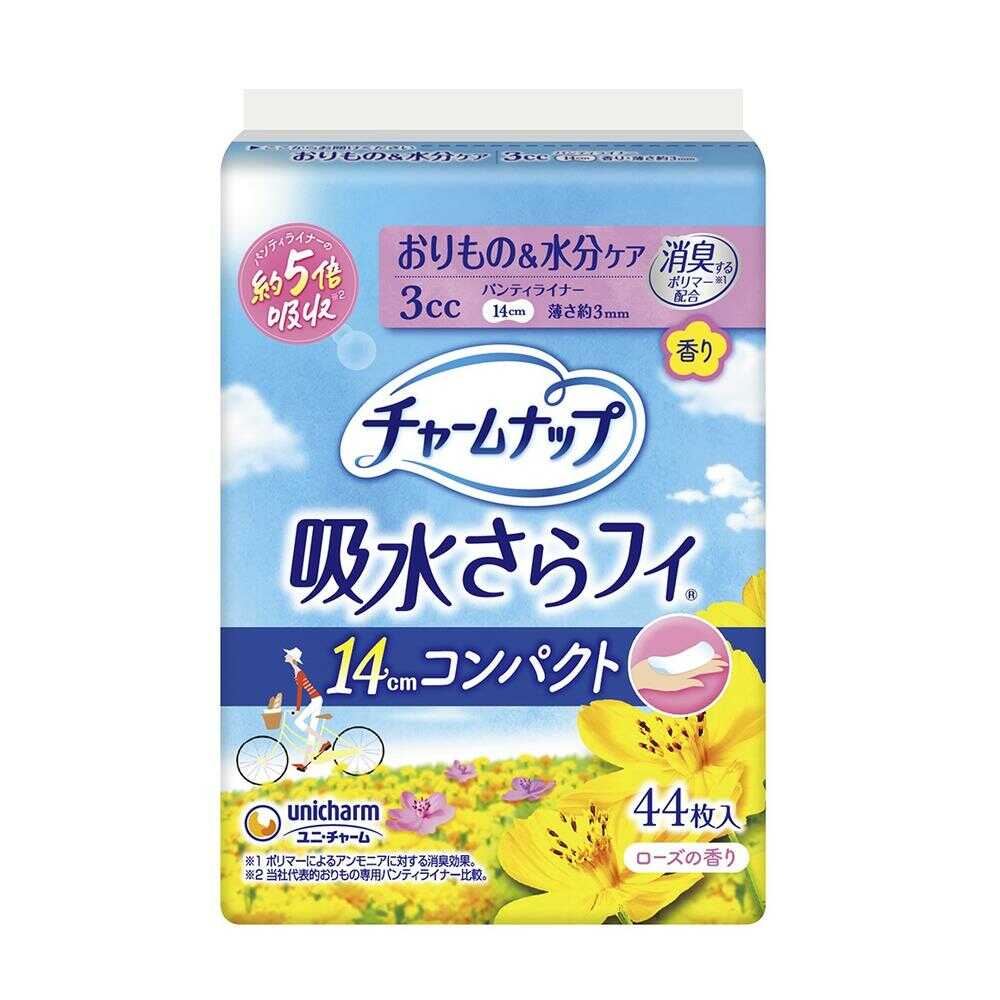 ユニチャーム チャームナップ 吸水さらフィ コンパクト ローズの香り 44枚（3cc）
