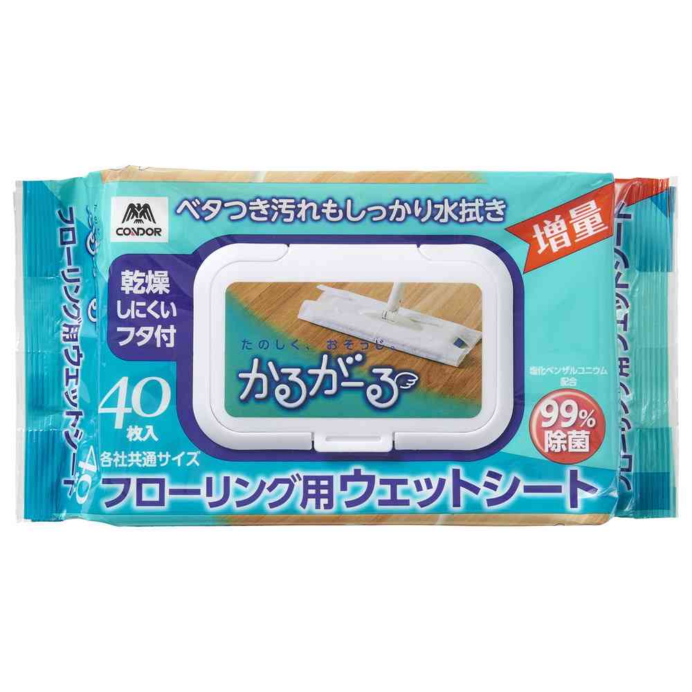 山崎産業 かるがーるフローリング　ウェットシート フタ付