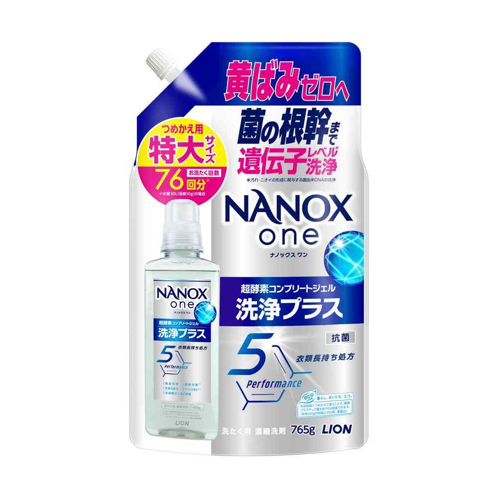 ライオン NANOX one 洗浄プラス 詰め替え 特大 765g   [3個セット]