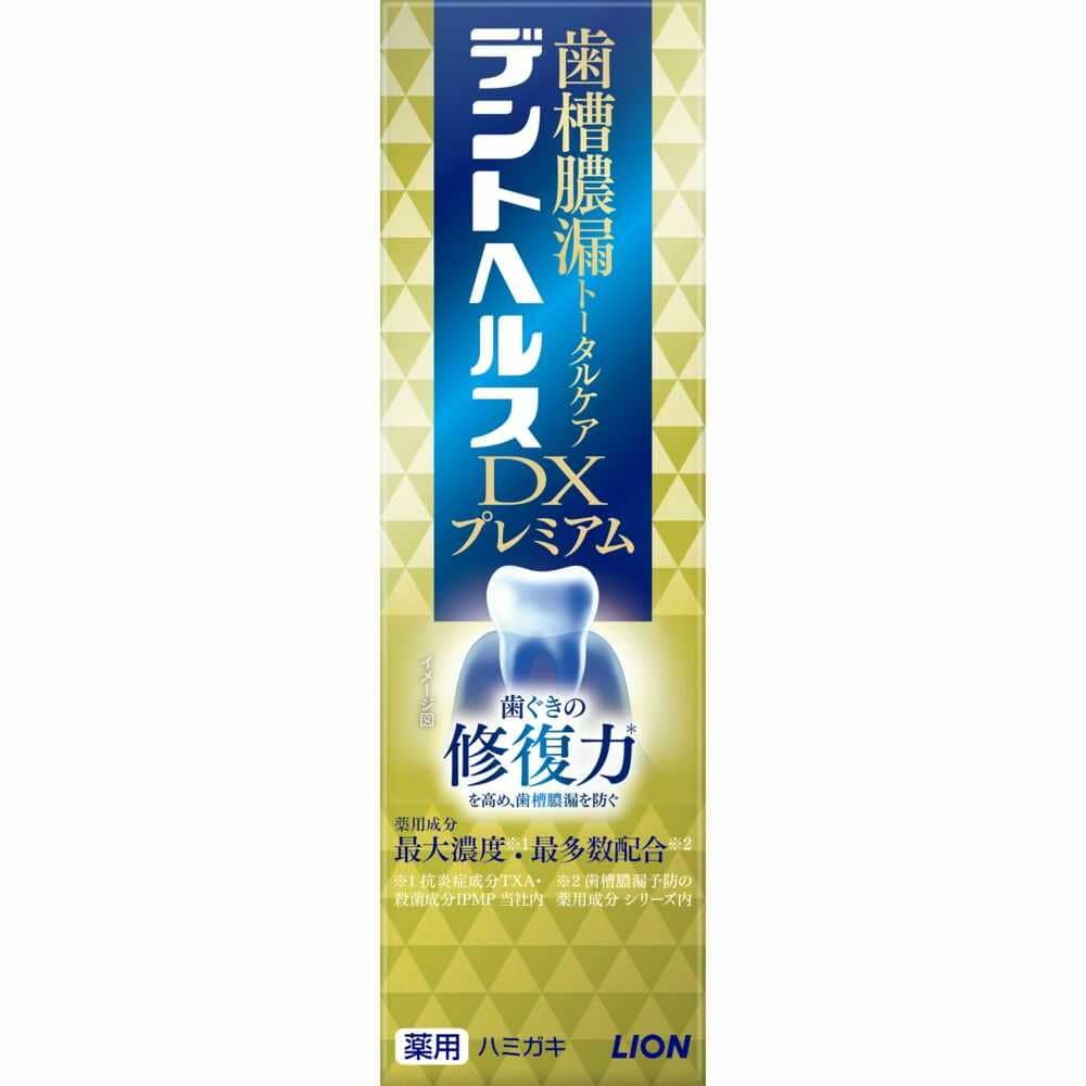 [医薬部外品]ライオン デントヘルス 薬用ハミガキ DXプレミアム 90g