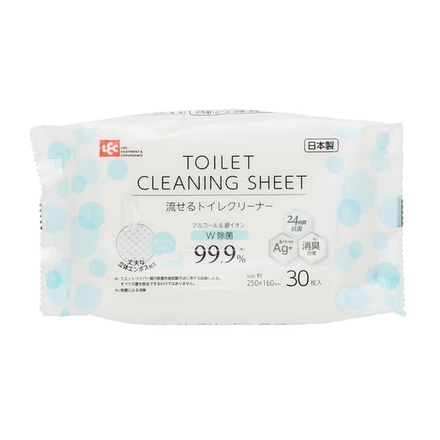 レック 流せるトイレクリーナー 30枚入り [5個セット]