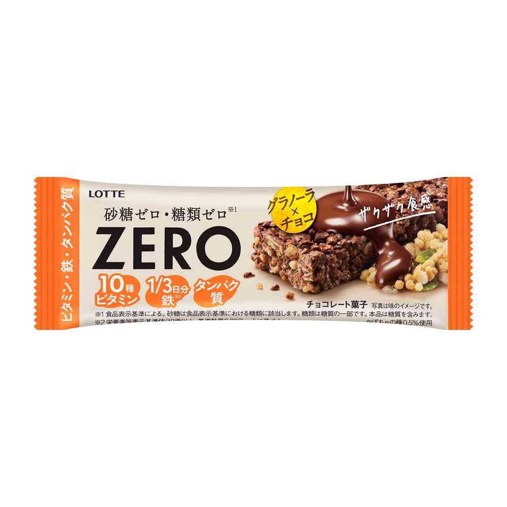 ◆ロッテ ゼロ グラノーラ チョコバー 1本入   [12個セット]