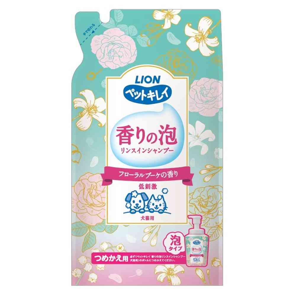 ライオンペット 香り泡リンスインシャンプー フローラルブーケの香り つめかえ用 400ml