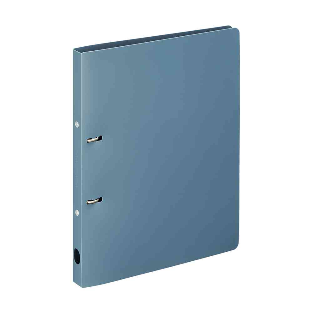 リヒトラブ Mutual リングファイル ツイストリングスマートスリム A4 スレートブルー 1冊
