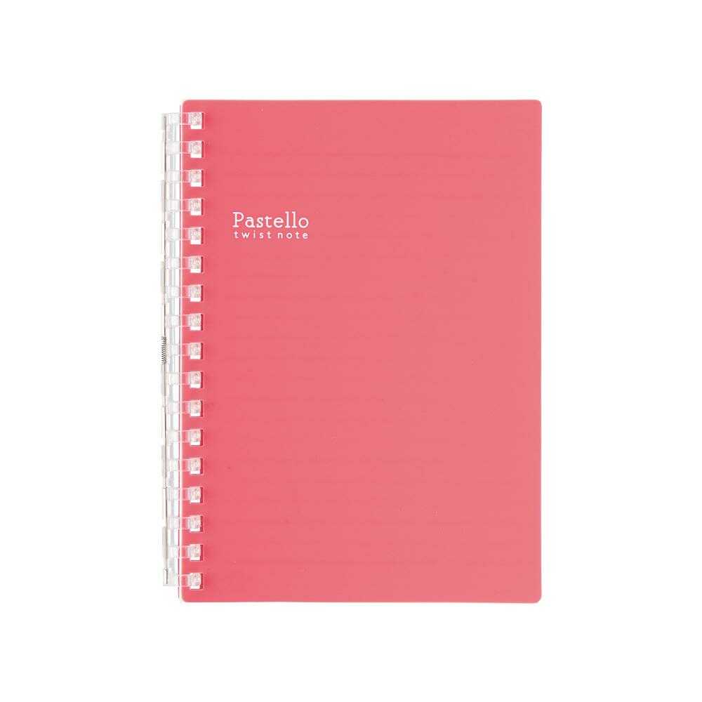 リヒトラブ Pastello ツイストノート A6 ルージュ 1冊30枚