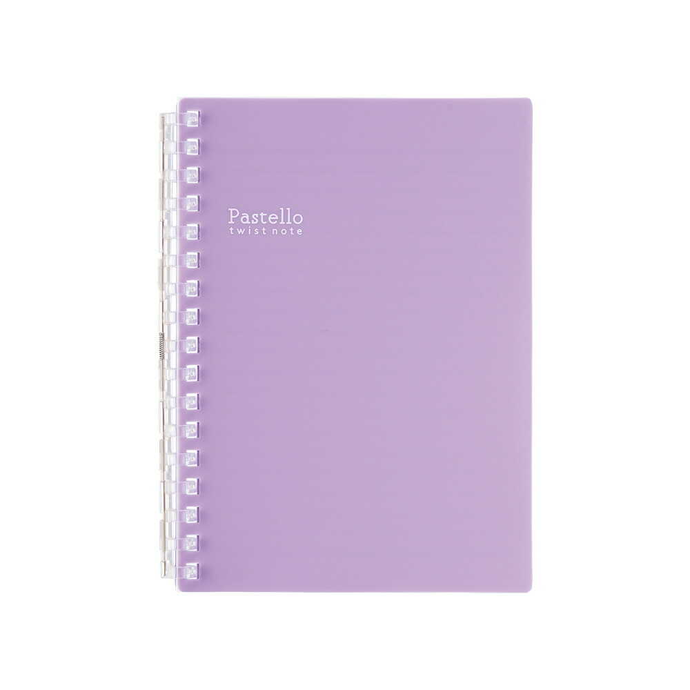 リヒトラブ Pastello ツイストノート A6 パープル 1冊