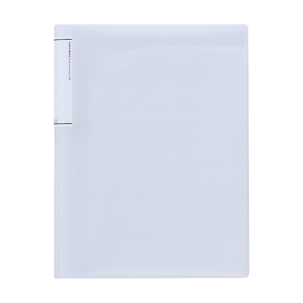 リヒト クリヤーブック（オープンポケット） A4 乳白 ポケット（10ポケット） 5枚