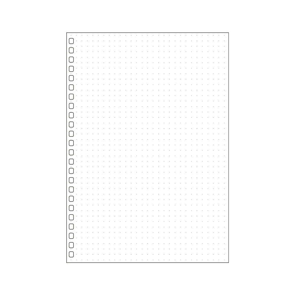 リヒトラブ オープンリングノート・ツイストノート＜適合リーフ・ドット方眼罫＞ A5 30枚