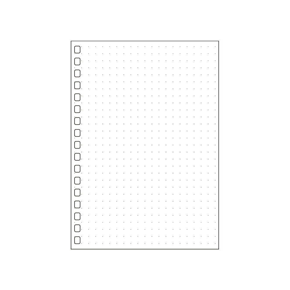 リヒトラブ オープンリングノート・ツイストノート＜適合リーフ・ドット方眼罫＞ A6 30枚