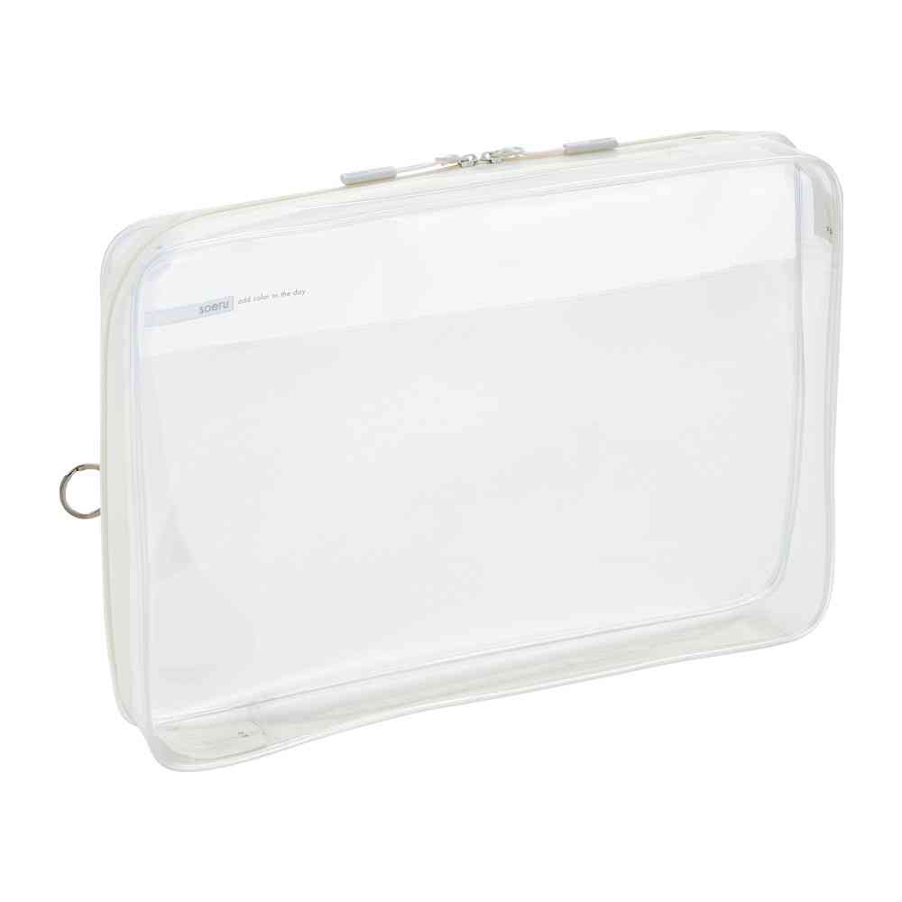リヒトラブ  soeru クリヤーボックスケース A4 フロストクリヤー  1個