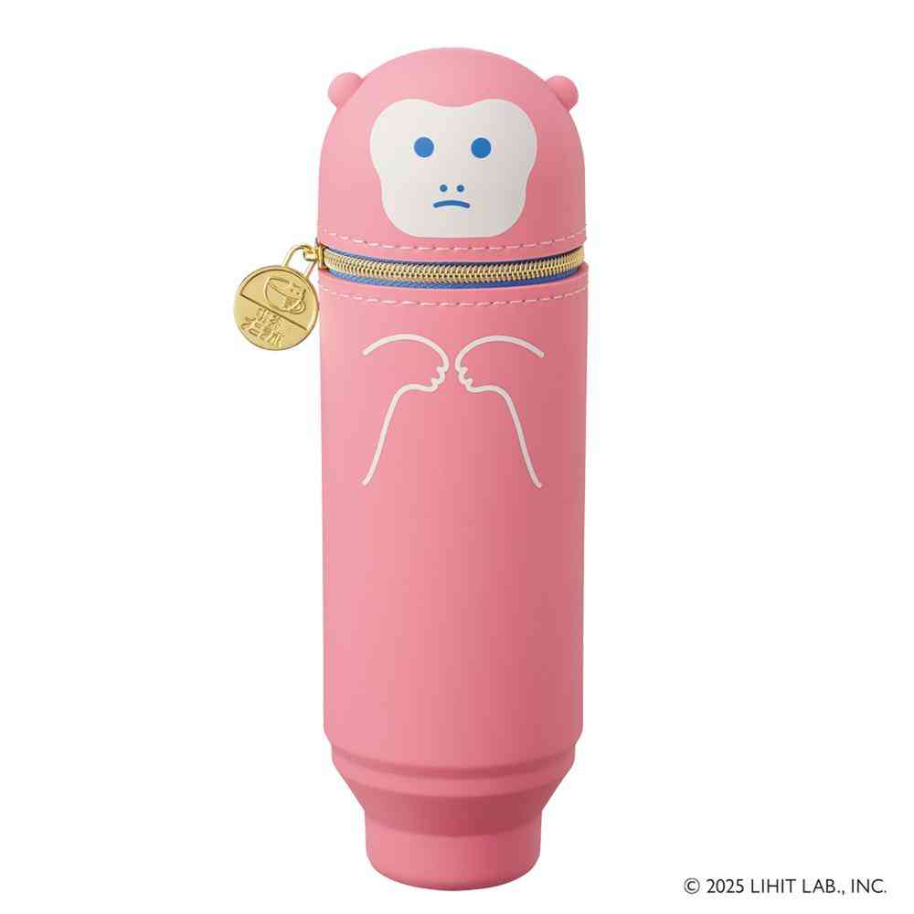 リヒトラブ 喫茶プニラボ スタンドペンケース  モカ 1個