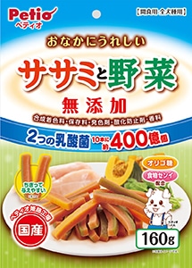 おなかにうれしい 無添加 ササミと野菜 160g