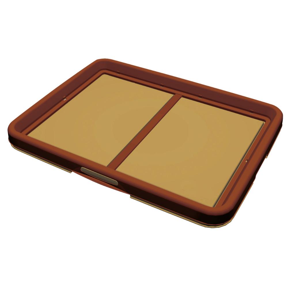 片手でらくらくドッグトレー ブラウン ワイド メーカー直送 ▼返品・キャンセル不可【他商品との同時購入不可】