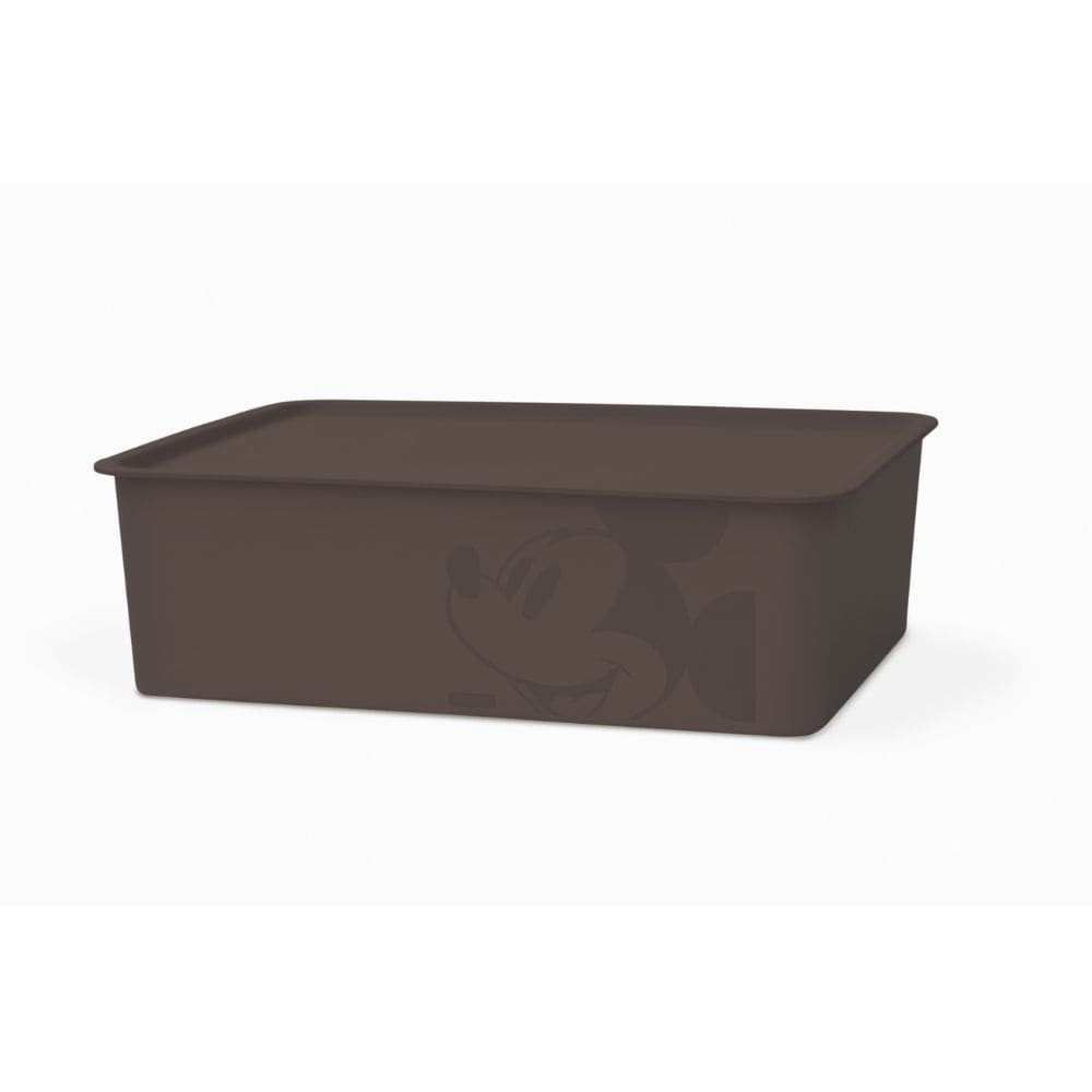 錦化成 ミッキーマウス スクエアBOX ブラウン