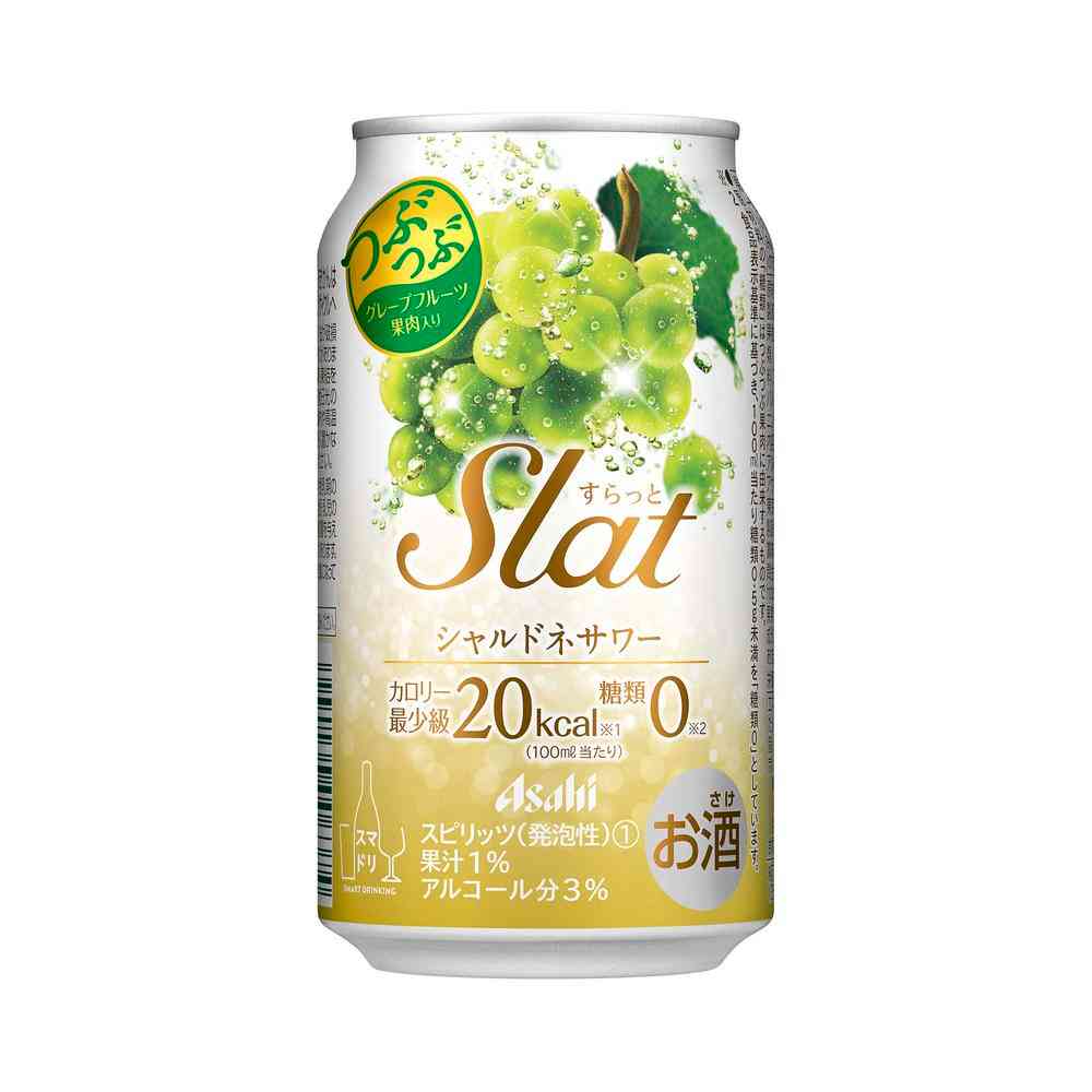 アサヒSlatシャルドネサワー缶350ml【24個セット】