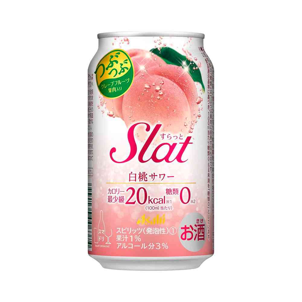 アサヒSlat白桃サワー缶350ml【24個セット】