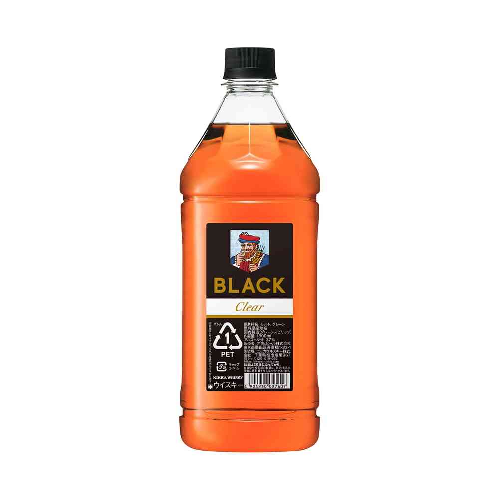 アサヒ ブラックニッカクリア ペットボトル1800ml【12個セット】