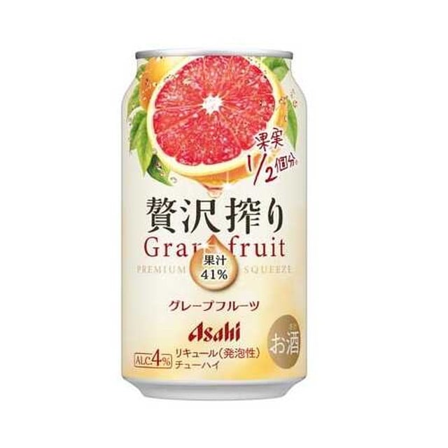 アサヒ 贅沢搾り グレープフルーツ 350ml   [24個セット]