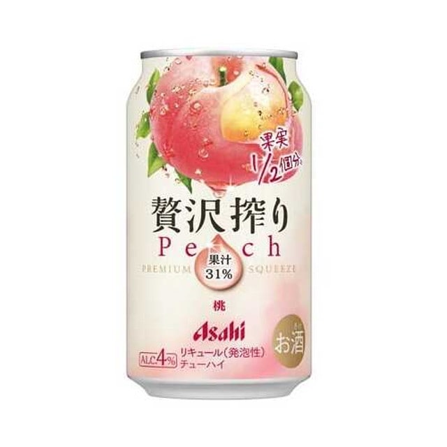 アサヒ 贅沢搾り 桃 350ml   [24個セット]