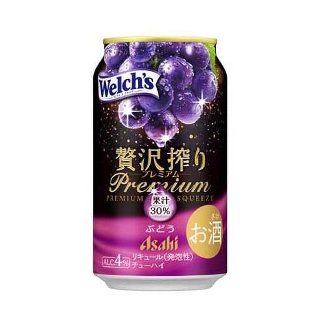 アサヒ 贅沢搾り プレミアム ぶどう 350ml   [24個セット]