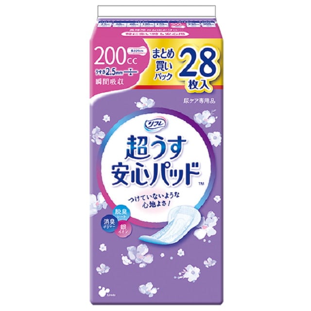 リフレ 安心パッド 長時間スーパー 200cc 200cc 28枚