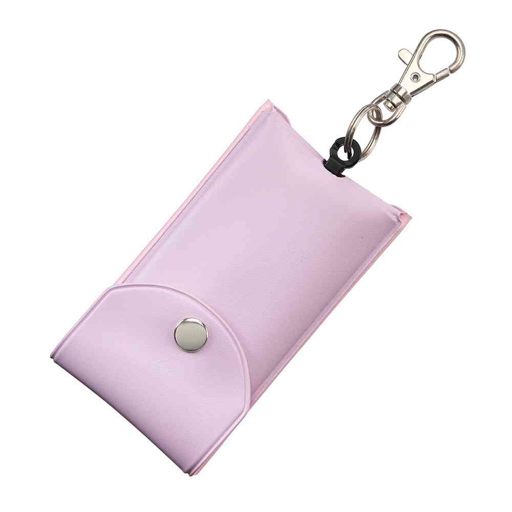 デビカ　リール付きキーケース　パープル
