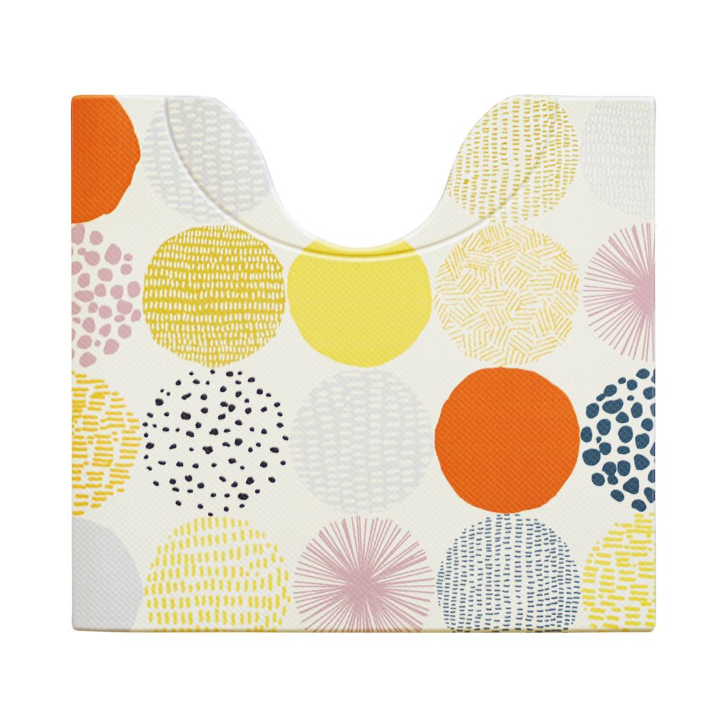 オカトー スキマにピタPVCトイレマット5560 幅60×奥行55cm ドット