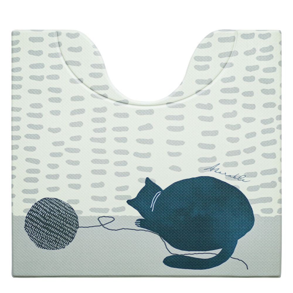 オカトー スキマにピタPVCトイレマット5560 幅60×奥行55cm シピ