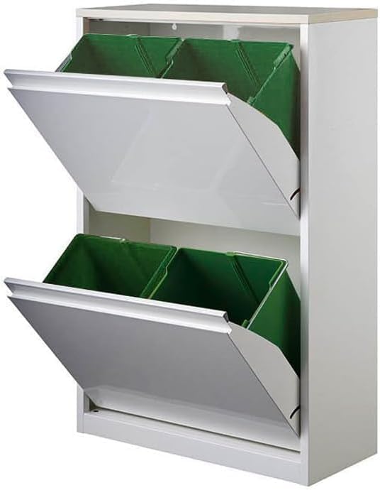 4分別ボックス YY2-WSB-60 ホワイト/メープル　メーカー直送▼返品・キャンセル不可【他商品との同時購入不可】