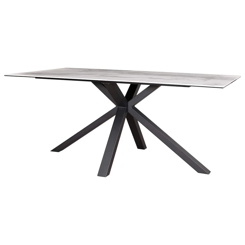 ダイニングテーブル Brescia ホワイトクォーツ165　メーカー直送▼返品・キャンセル不可【他商品との同時購入不可】