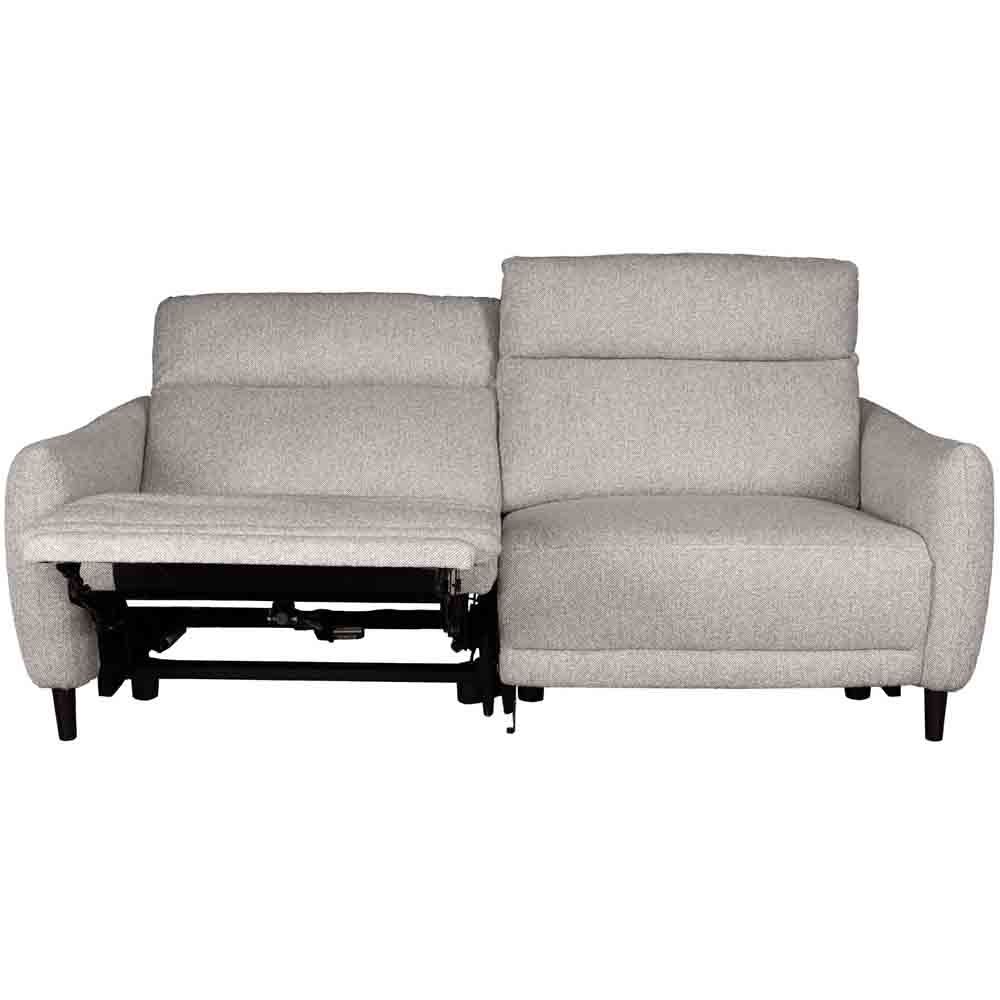 モーションソファー Makarov 3P GY W195 メーカー直送▼返品・キャンセル不可【他商品との同時購入不可】