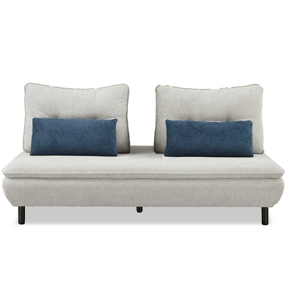 ソファ Isra 3P＋背x2 GY、GY/BL 設置付 メーカー直送▼返品・キャンセル不可【他商品との同時購入不可】