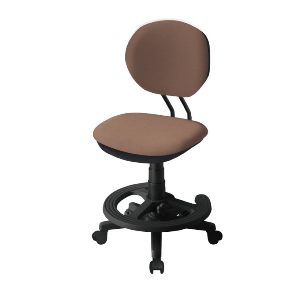 ジャストフィットチェア ブラウン 回転チェア ファブリック メーカー直送 ▼返品・キャンセル不可【他商品との同時購入不可】
