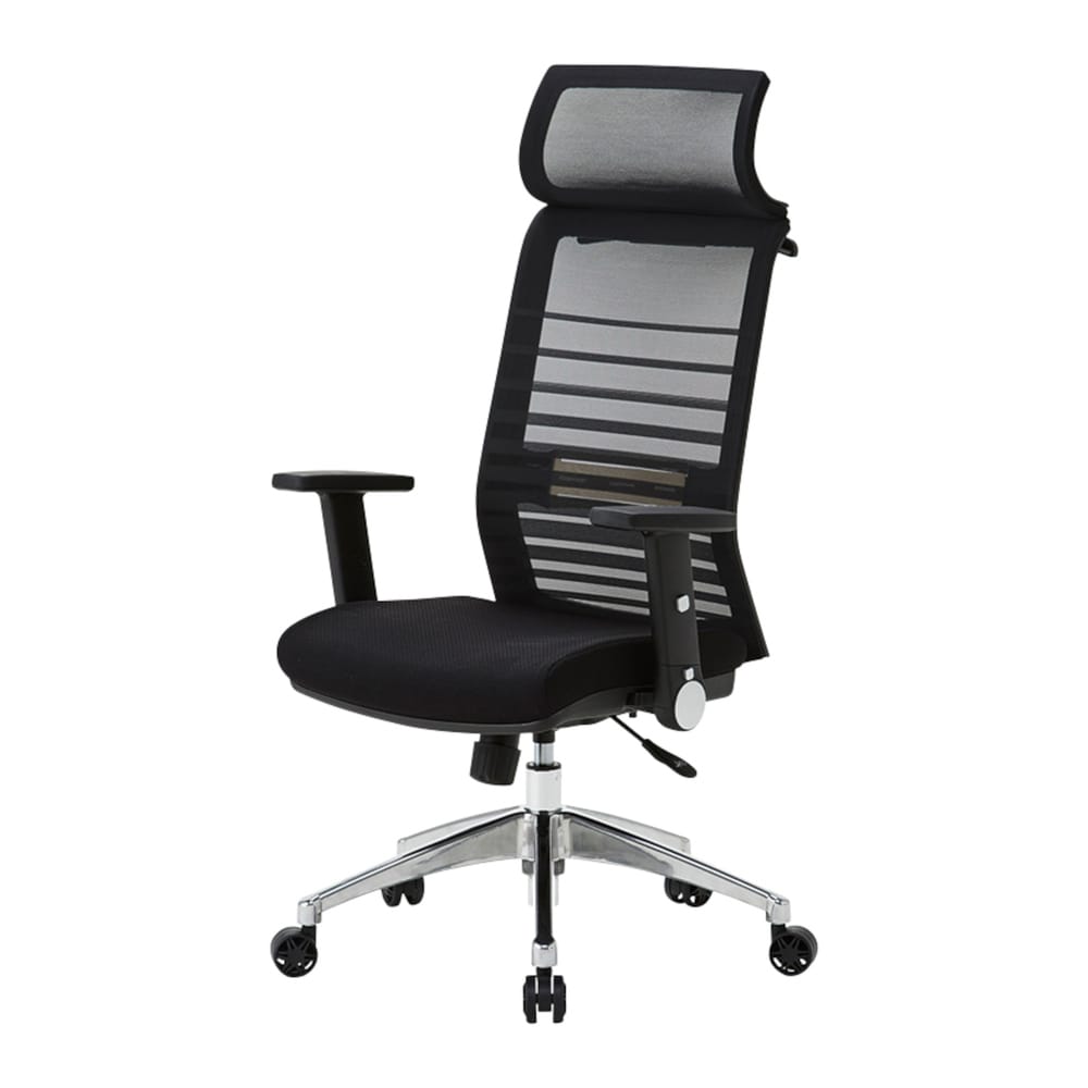 エルゴノミックチェア JG6-101BK 肘付オフィスチェア 【直送品】 返品・キャンセル・他商品と同時購入は不可