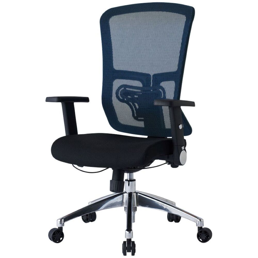 エルゴノミックチェア JG5-204BL 肘付オフィスチェア 【直送品】 返品・キャンセル・他商品と同時購入は不可