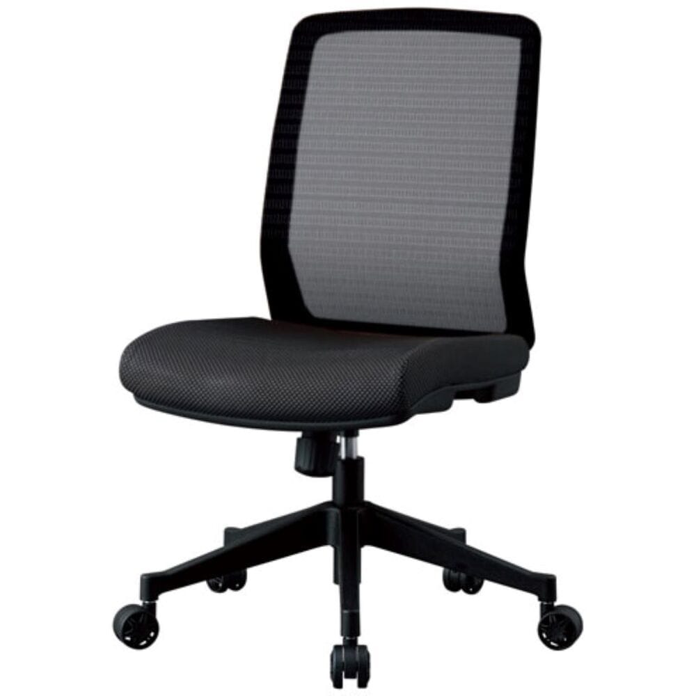 エルゴノミックチェア JG4-401BK 肘無オフィスチェア 【直送品】 返品・キャンセル・他商品と同時購入は不可