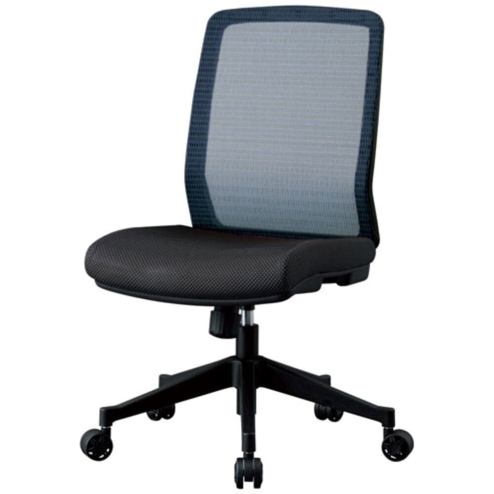 エルゴノミックチェア JG4-404BL 肘無オフィスチェア 【直送品】 返品・キャンセル・他商品と同時購入は不可