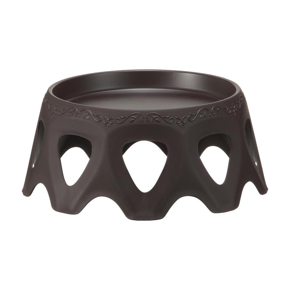 アップルウェアー 受皿付きスタンド ダークブラウン