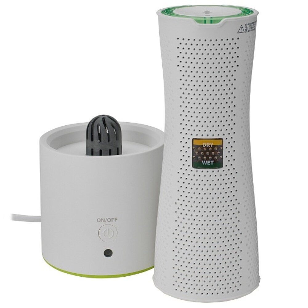 CCP コードレス小型除湿器 ドライボス 除湿 脱臭 繰り返し使える 水捨て不要 エコ ホワイト ZJ-MF70-GR 1台