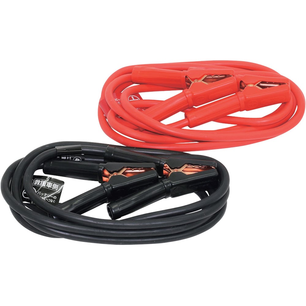ブースターケーブル DC12V／24V・100A 3.5m メーカー直送 ▼返品・キャンセル不可【他商品との同時購入不可】