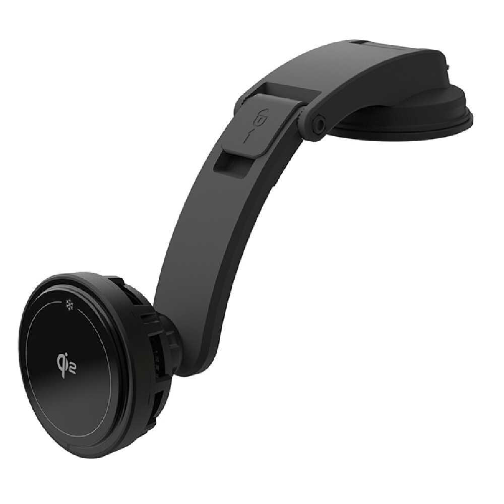 カシムラ 冷却機能付 Qi2マグネットワイヤレス充電器 吸盤取付 KW53