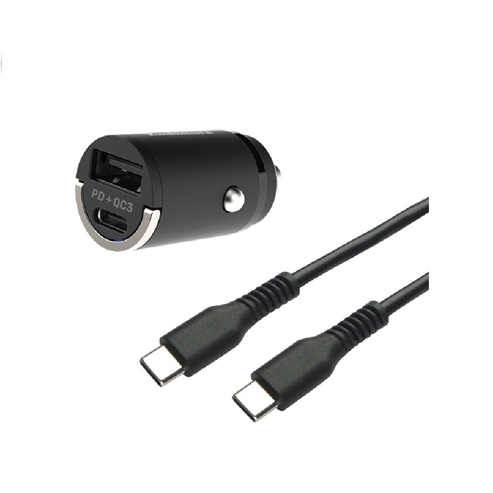 カシムラ DC‐PD20W 2ポート QC3 自動判定C‐Cケーブル付 DC042