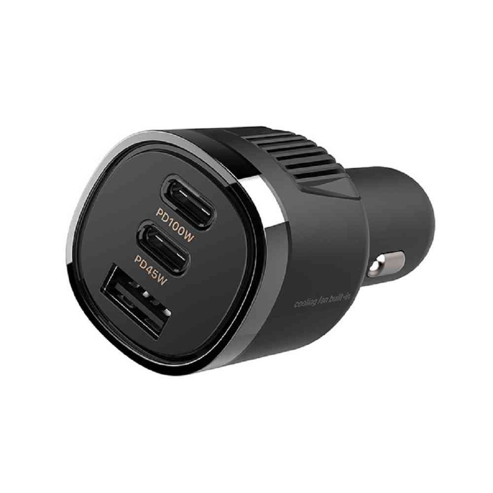 カシムラ DC-120W USB 3ポート PD100W 自動判定 空冷ファン DC078