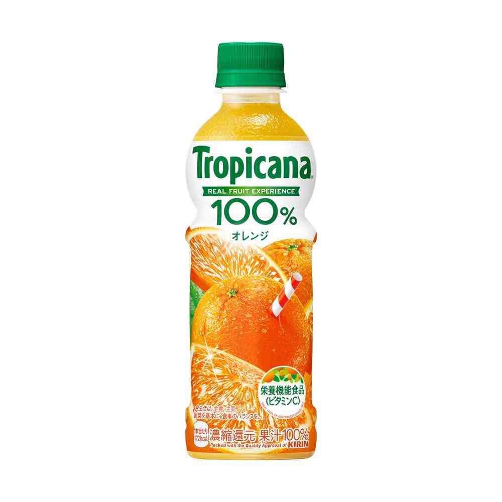 ◆キリン トロピカーナ  100% オレンジ 330ml   [24個セット]