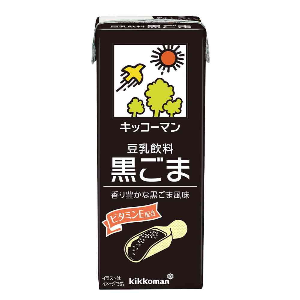 ◆キッコーマン 豆乳飲料 黒ごま 200ml   [18個セット]