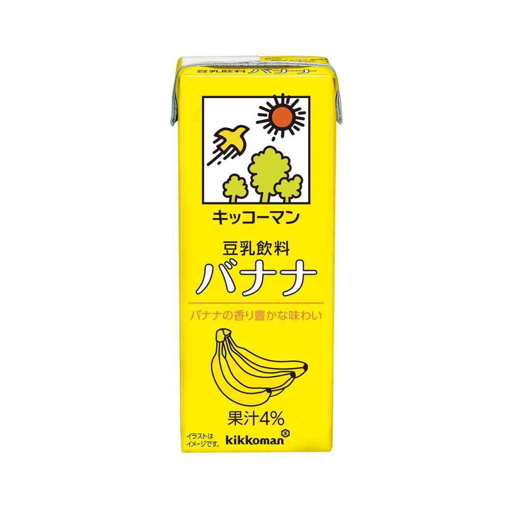 ◆キッコーマン 豆乳飲料 バナナ 200ml   [18個セット]